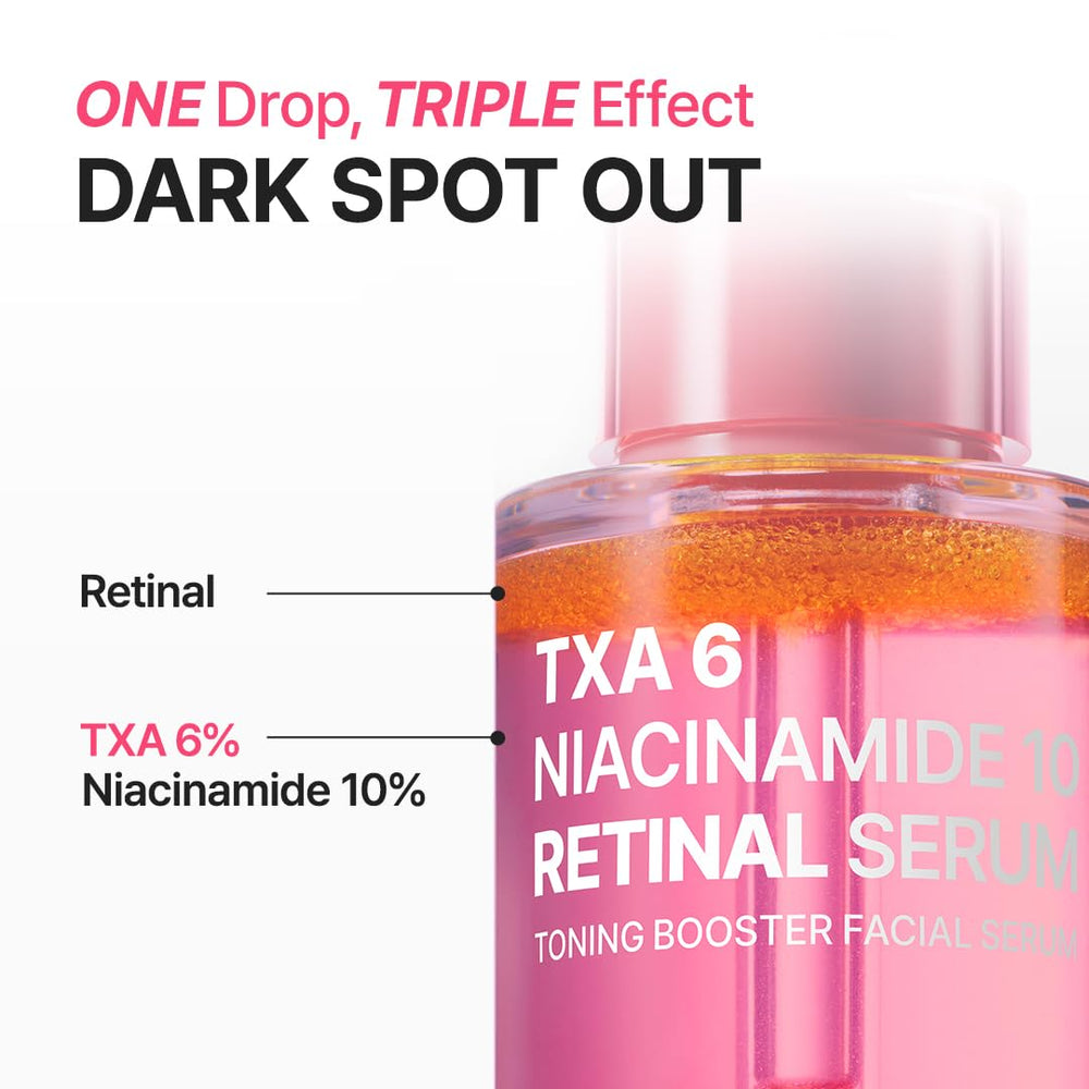 Purito TXA 6% Niacinamide Retinal texture close-up communicates smooth, lightweight sensorial feel.