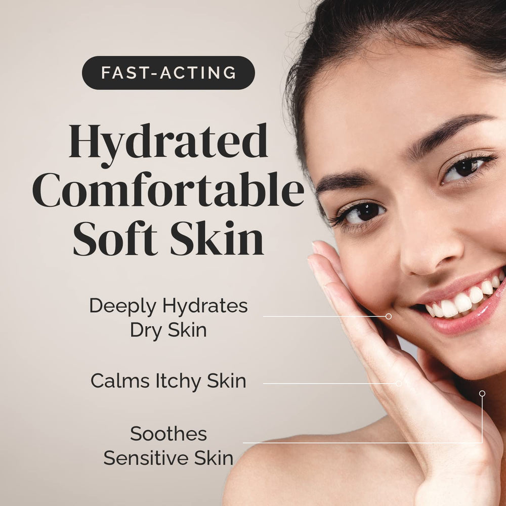 Cream texture close-up showing light, non-greasy formula of Puriya Intensive Moisturizer.