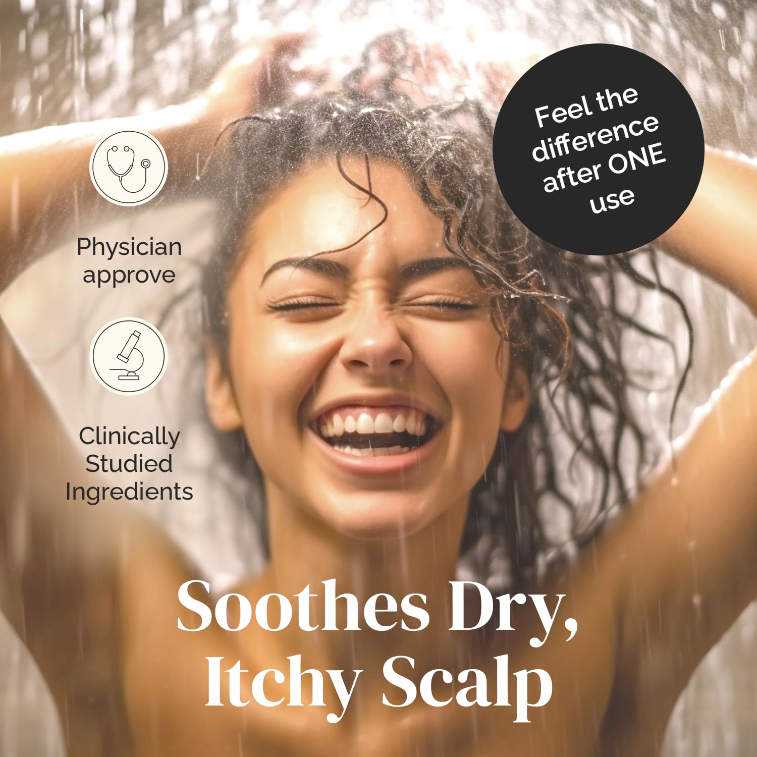 Puriya Tea Tree Clarifying Shampoo lather demonstrates gentle cleansing for sensitive scalps.