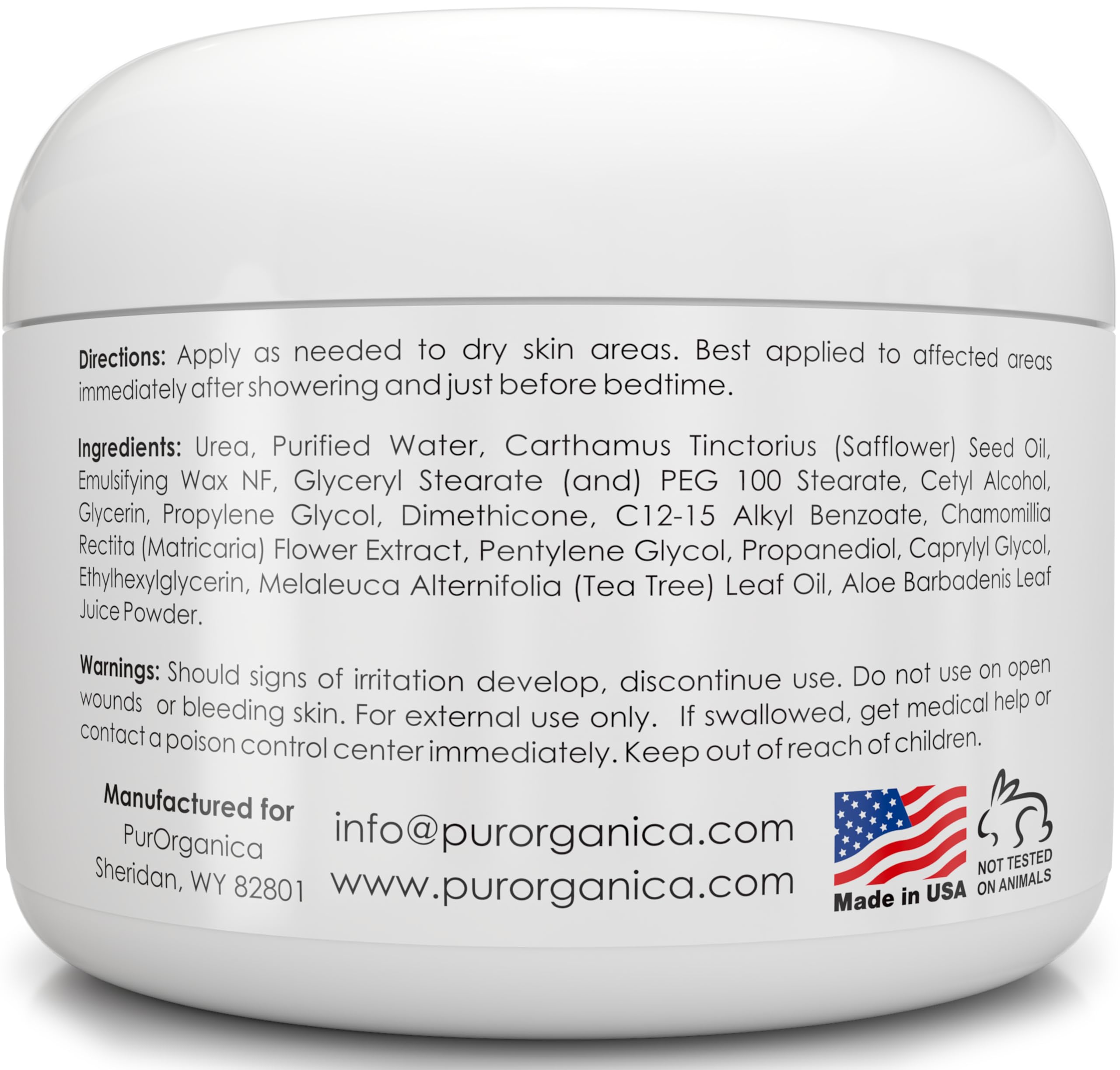 PurOrganica calluses softened with intensive foot cream application