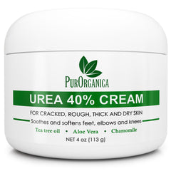 PurOrganica crema-pies-urea-40 suaviza los talones ásperos.