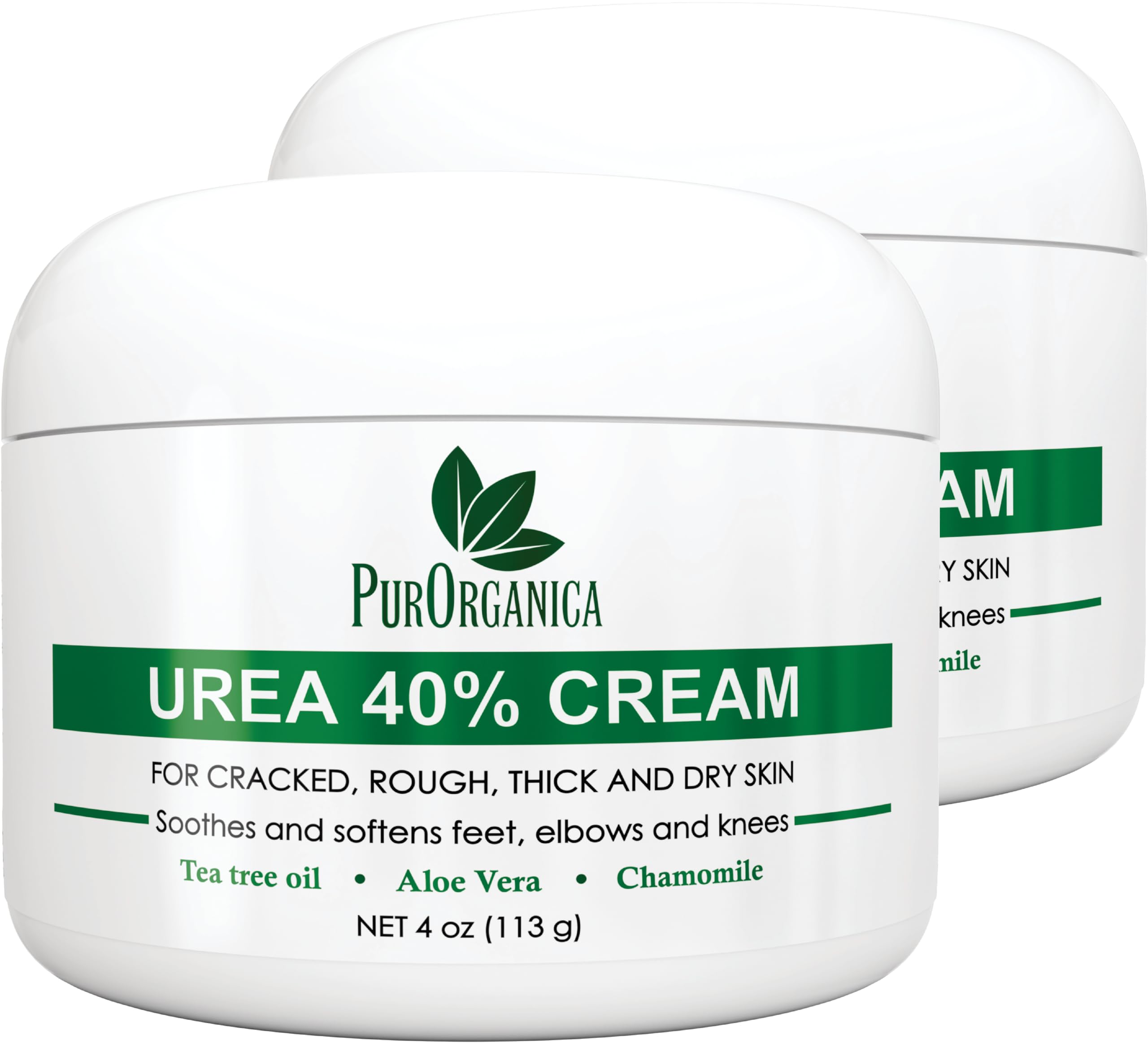 PurOrganica Urea 40% Foot Cream bottle showcases rich moisturizing formula
