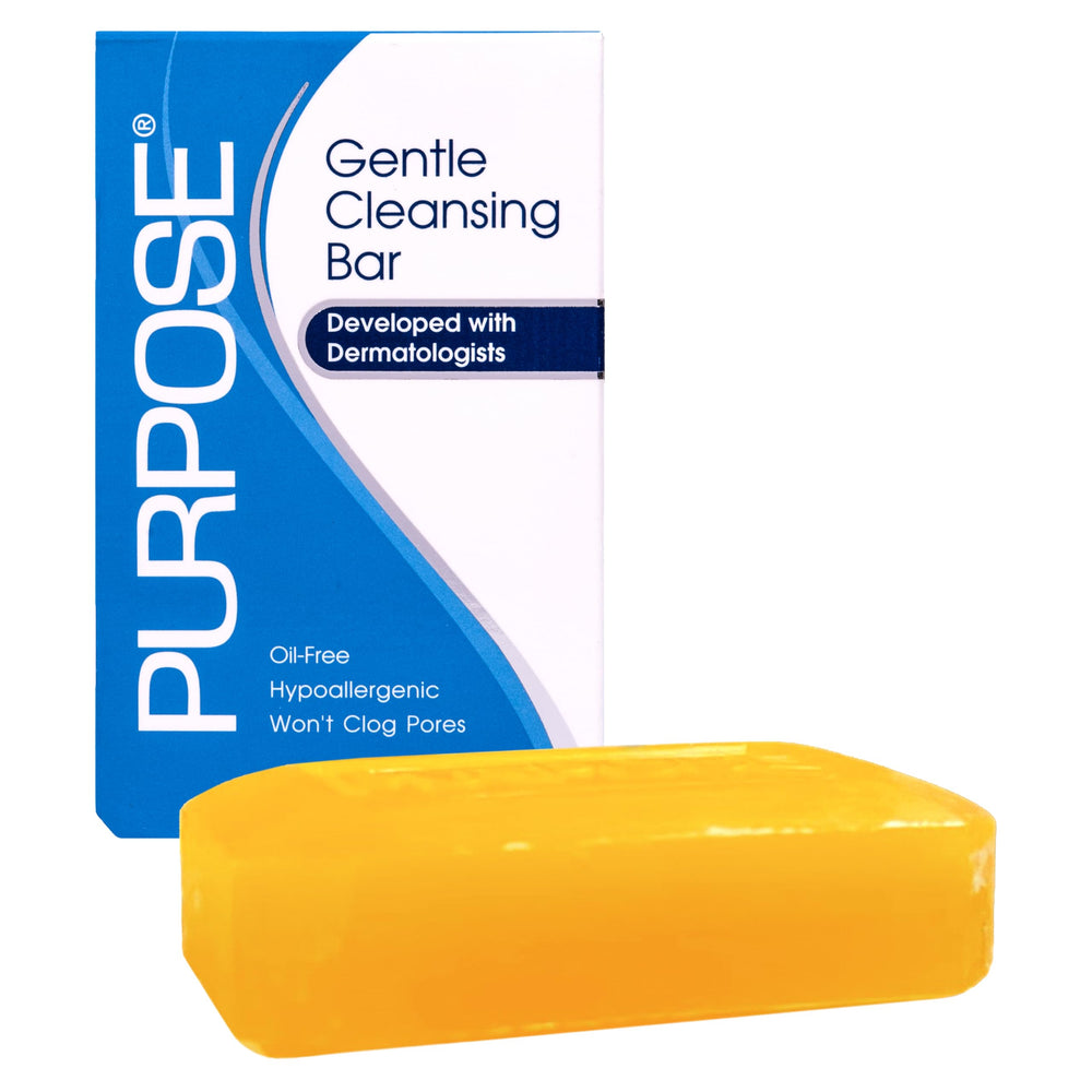 Purpose Gentle Cleansing Bar: soft-lather daily cleansing.
