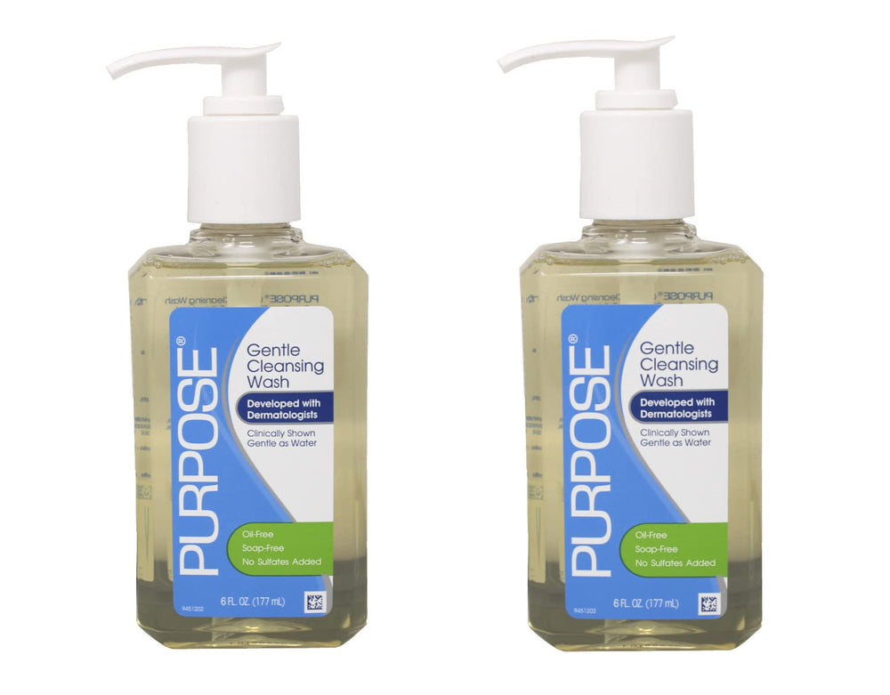 Purpose limpiador suave: botella con dosificador para limpieza diaria sin irritación.