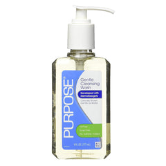 Purpose Limpieza Suave: dosificador en mano muestra espuma.