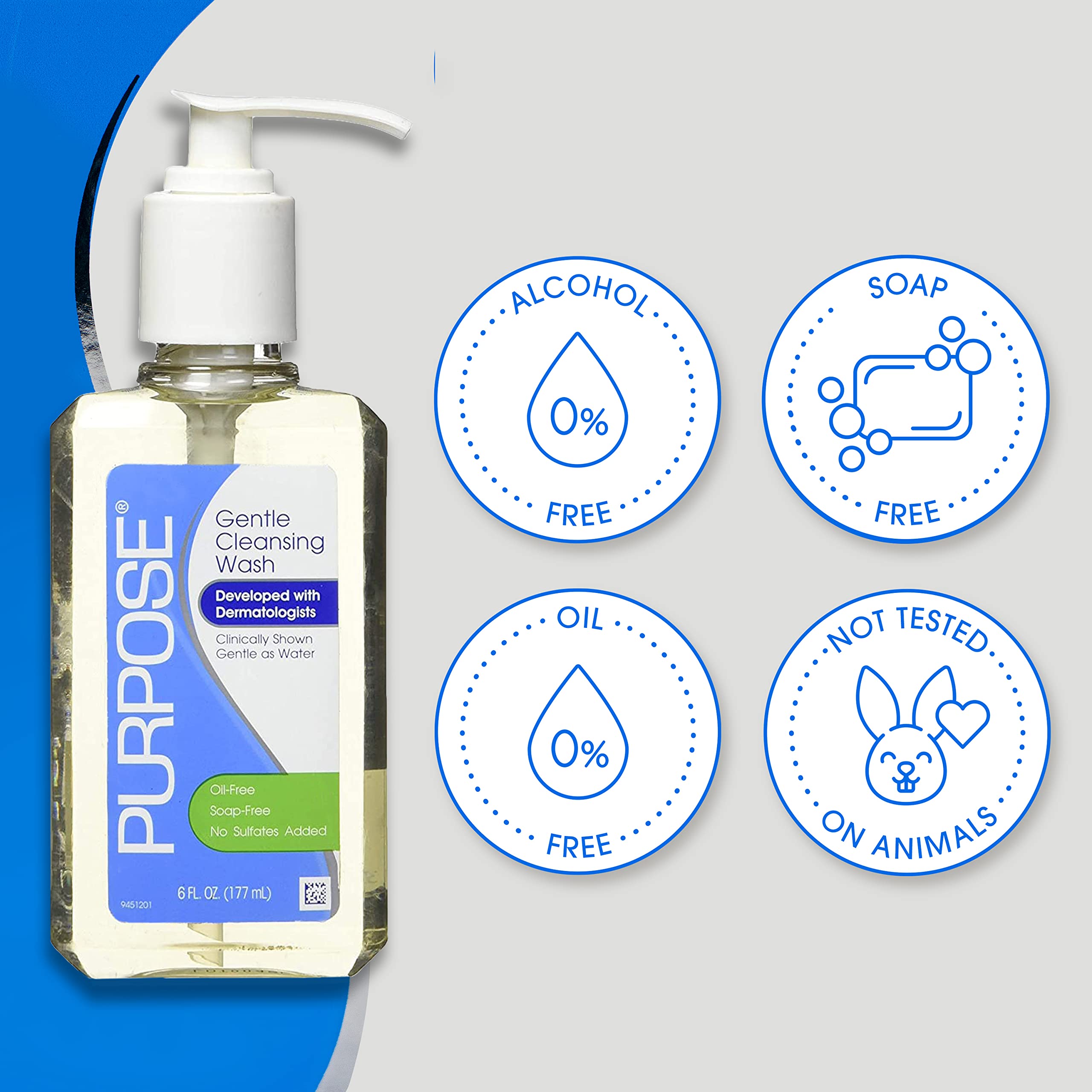 Purpose Limpieza Suave: empaque doble, conveniente para familias.