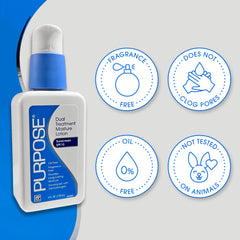 Protección UVA y UVB SPF 10, fórmula dermatológicamente recomendada de Purpose