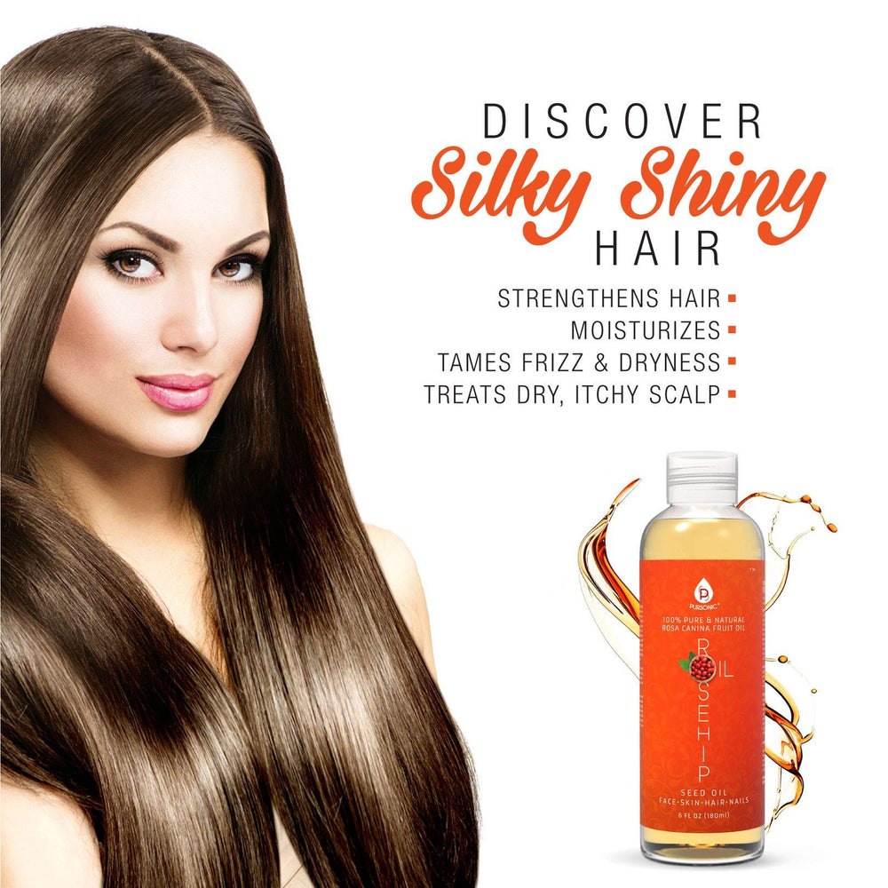 Pursonic Rosehip Oil on skin demonstrating a moisturizing glow and even tone