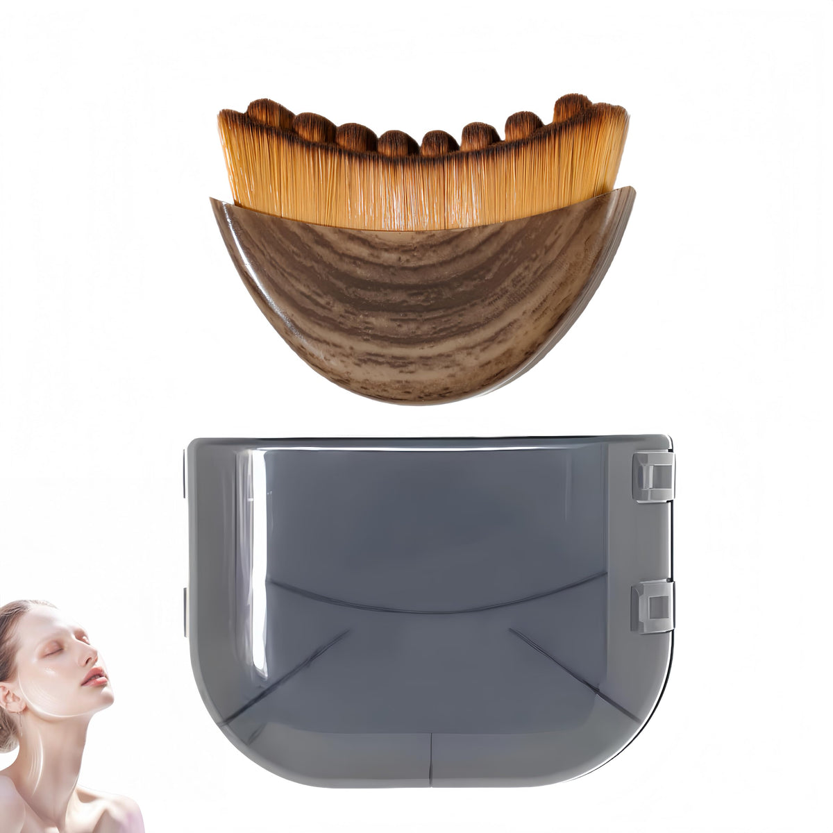 Put Girl Lymphatic Face Brush with precision contour follows facial curves for smooth drainage.