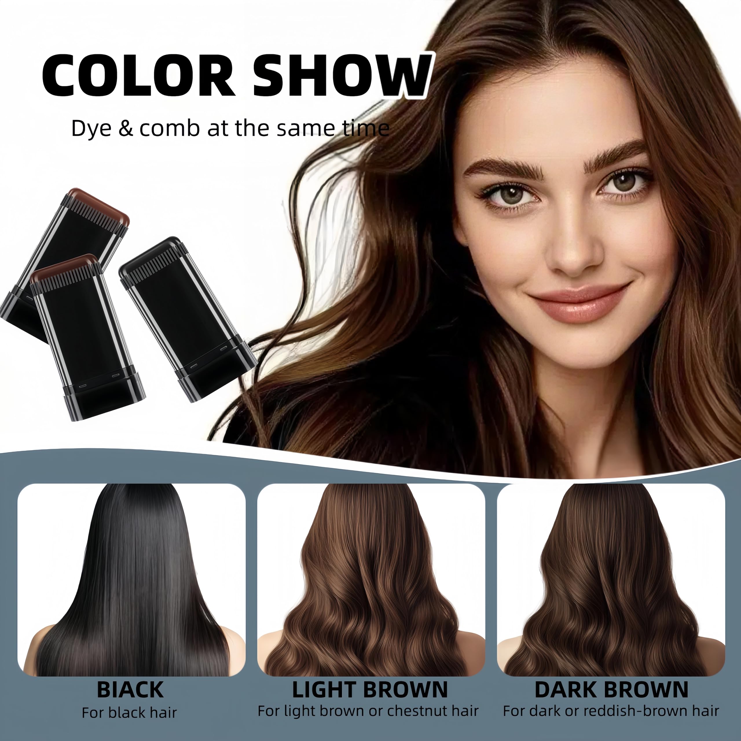 Put Girl dark brown shade for deep brunette color blend