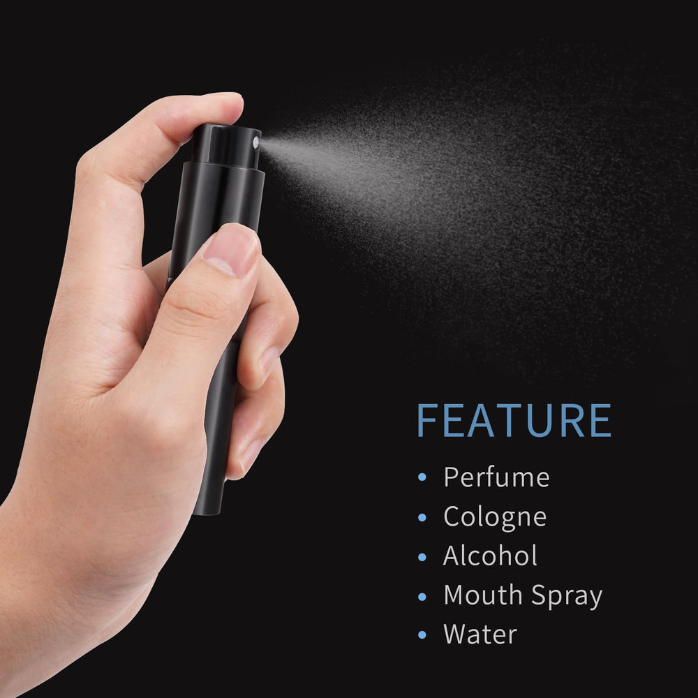 Putmhim 8ml perfume sprayer in aluminum body, lightweight and durable for travel.