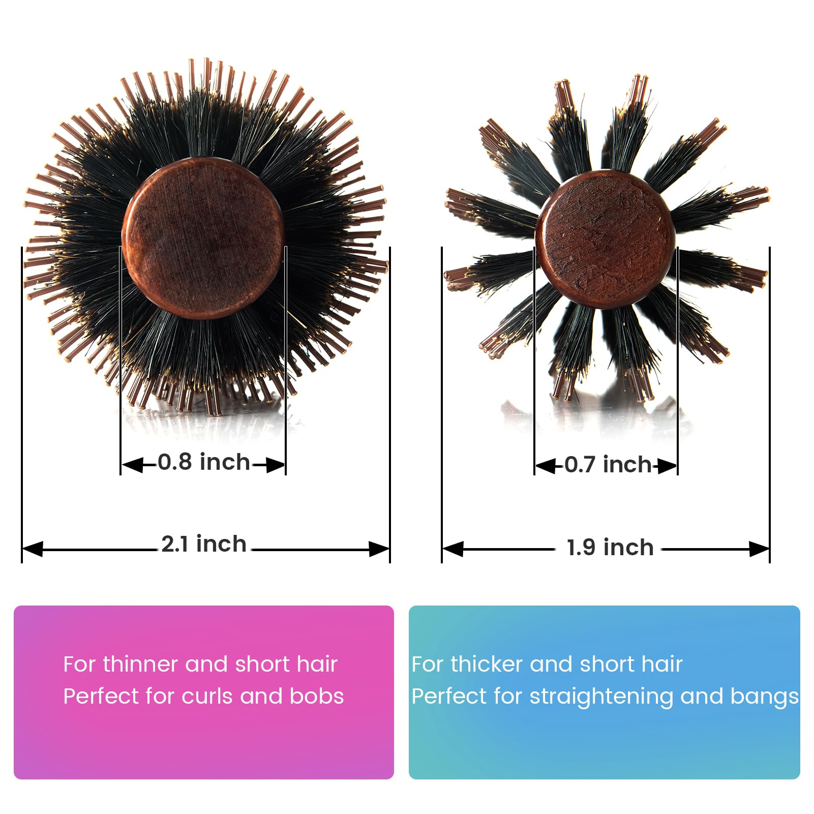 Puto 2-in-1 brush set shown for curling and straightening with blow-drying