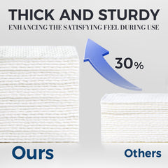 PUPUPE disposable face towels xl fragrance-free and alcohol-free for sensitive skin