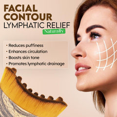 Puur House Dry Brushing Lymph Drainage Brush for gentle exfoliation and reduced puffiness.