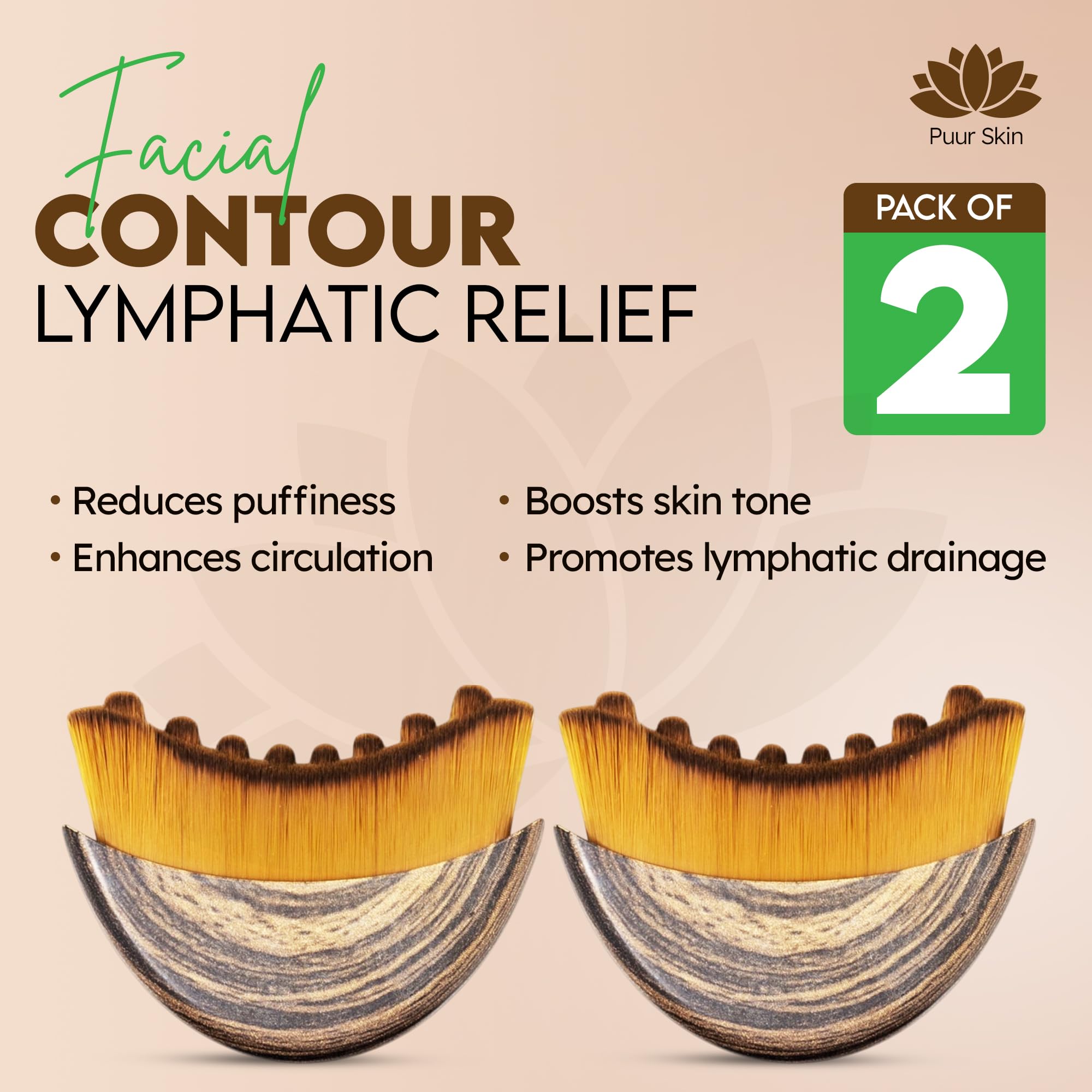 Puur House lymph drainage massager for daily facial relief.