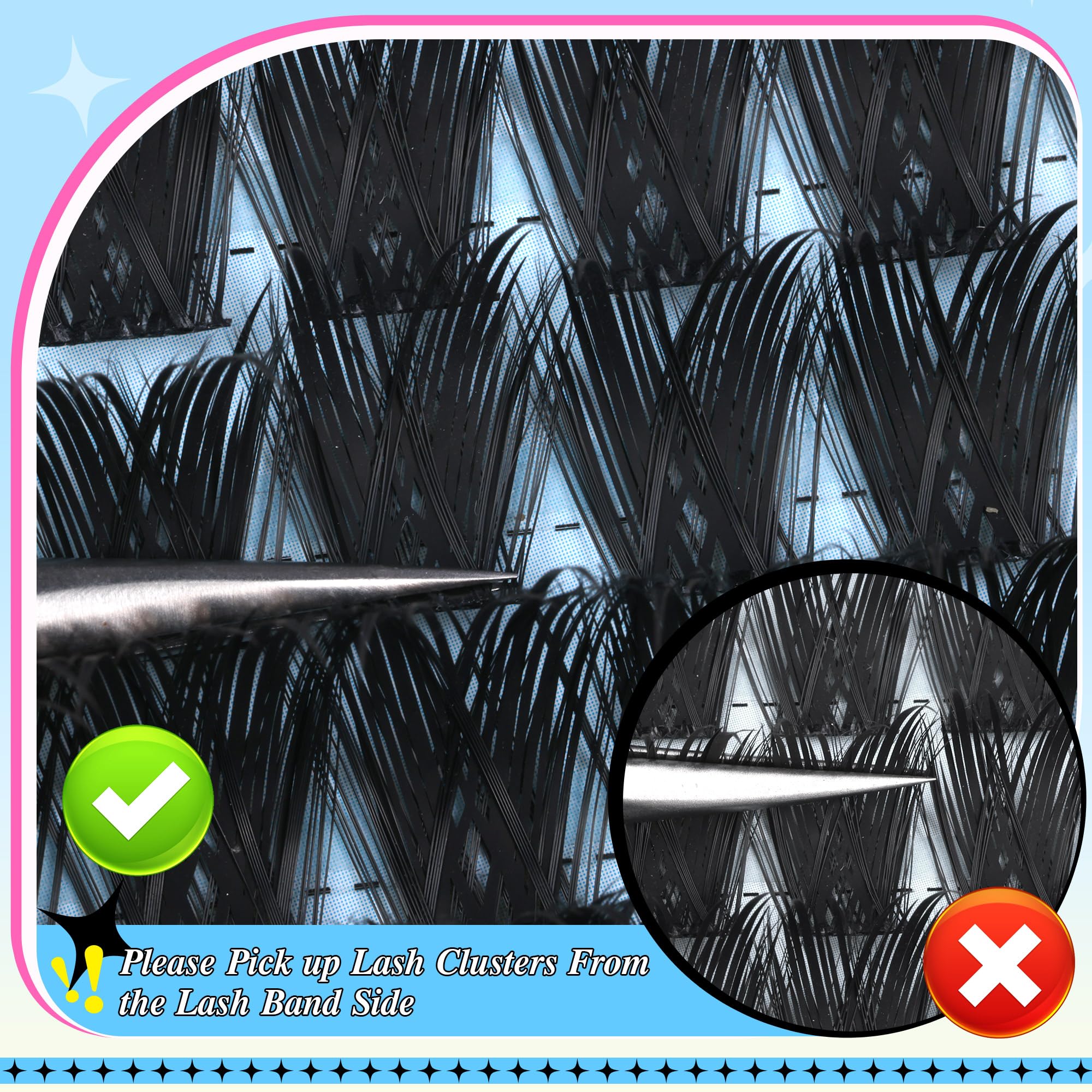 PVDKIW lash extensions application steps for DIY enthusiasts.