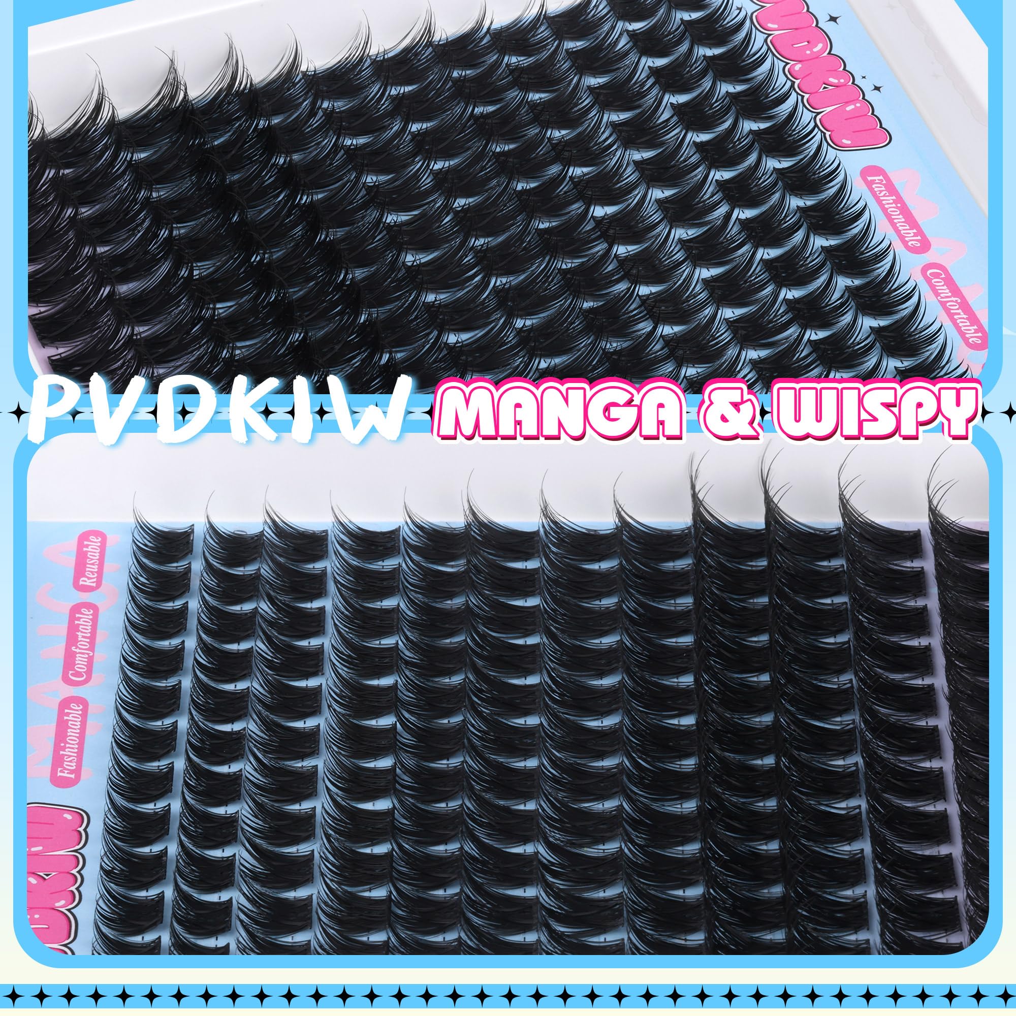 PVDKIW professional lashes deliver chic volume for stylish looks.