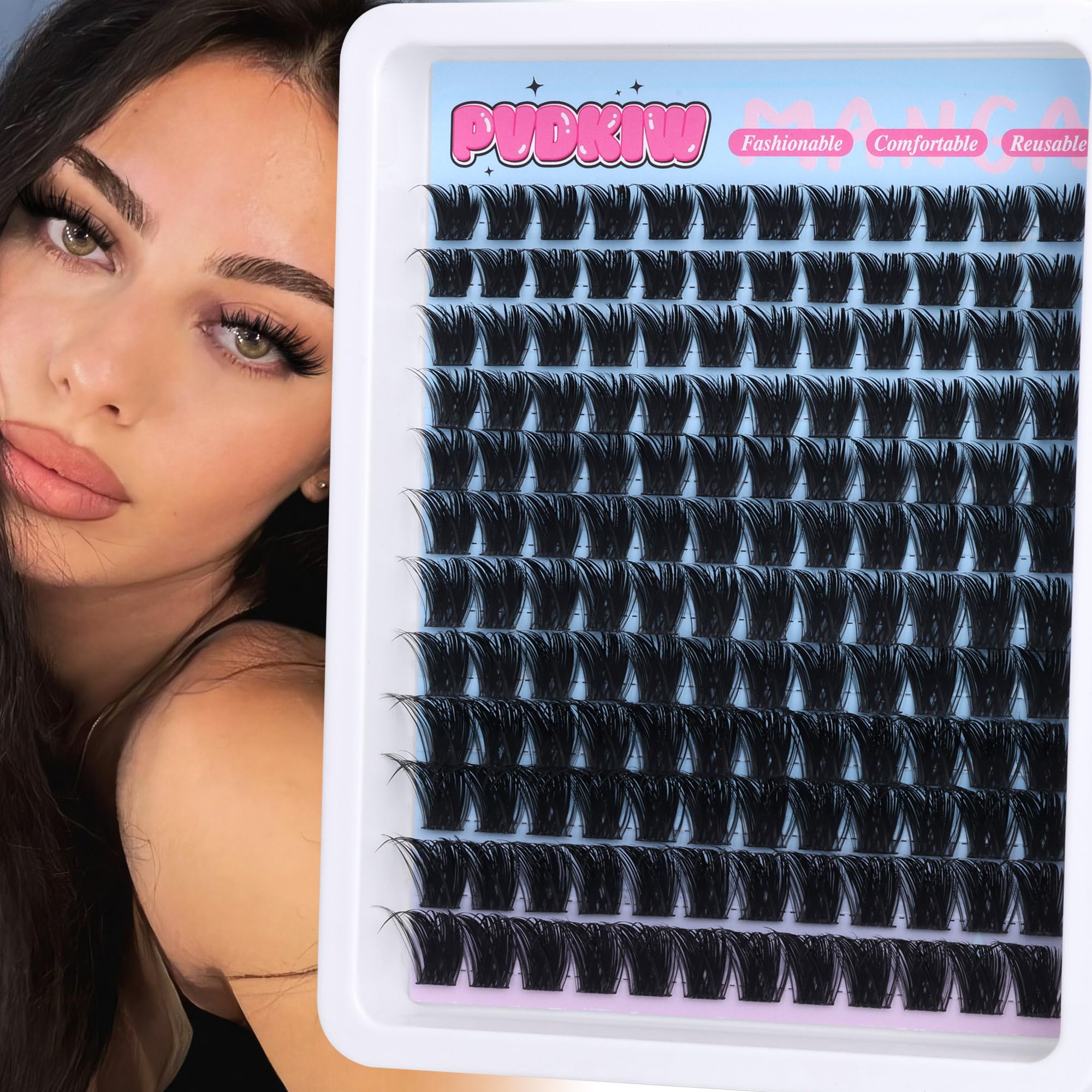 PVDKIW reusable false eyelashes offer multiple uses.