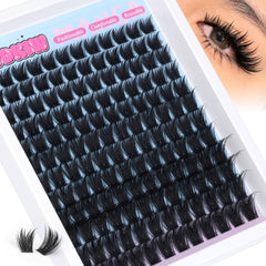 PVDKIW volume lash clusters enhance eye shape with manga-inspired fullness.