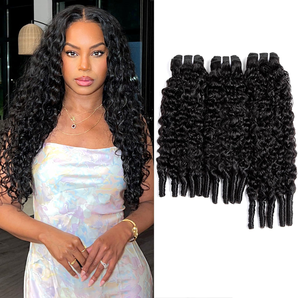 PXCPXC Burmese curly bundles 18-inch natural black offer a seamless blend for everyday styles.