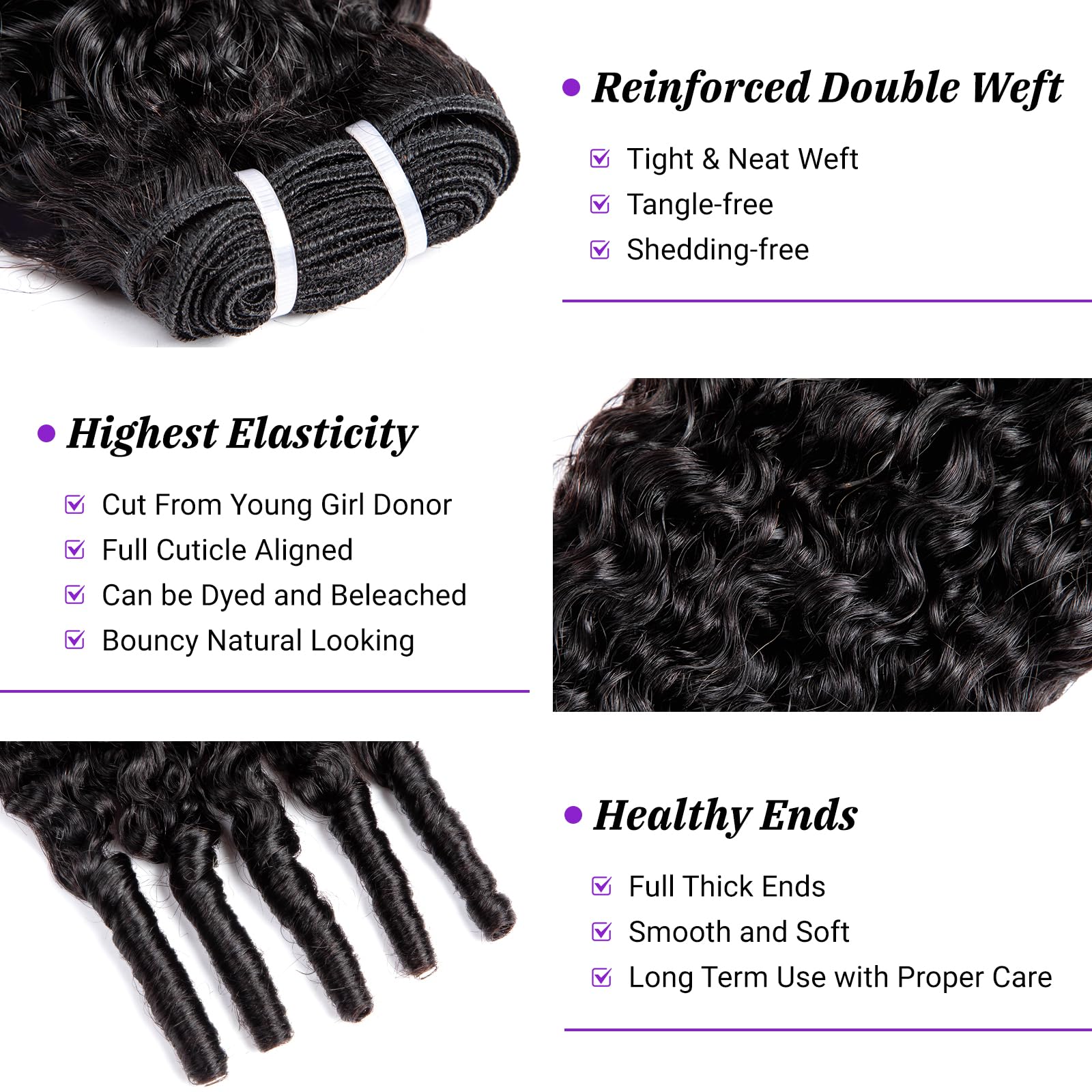 PXCPXC Burmese curly bundles 20-inch natural black provide fuller volume and natural movement.