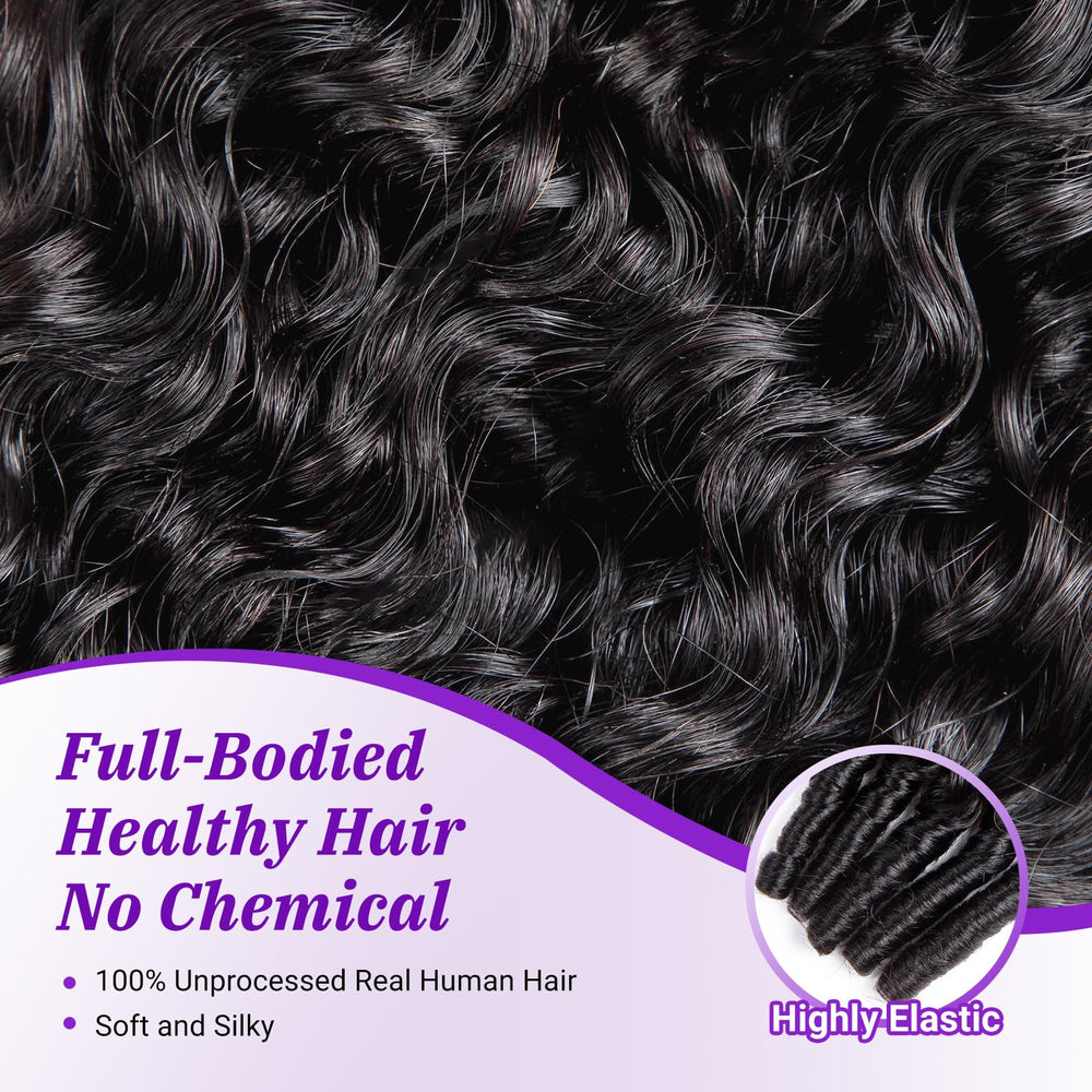 PXCPXC Burmese curly bundles 22-inch natural black deliver dramatic length with soft, bounce.