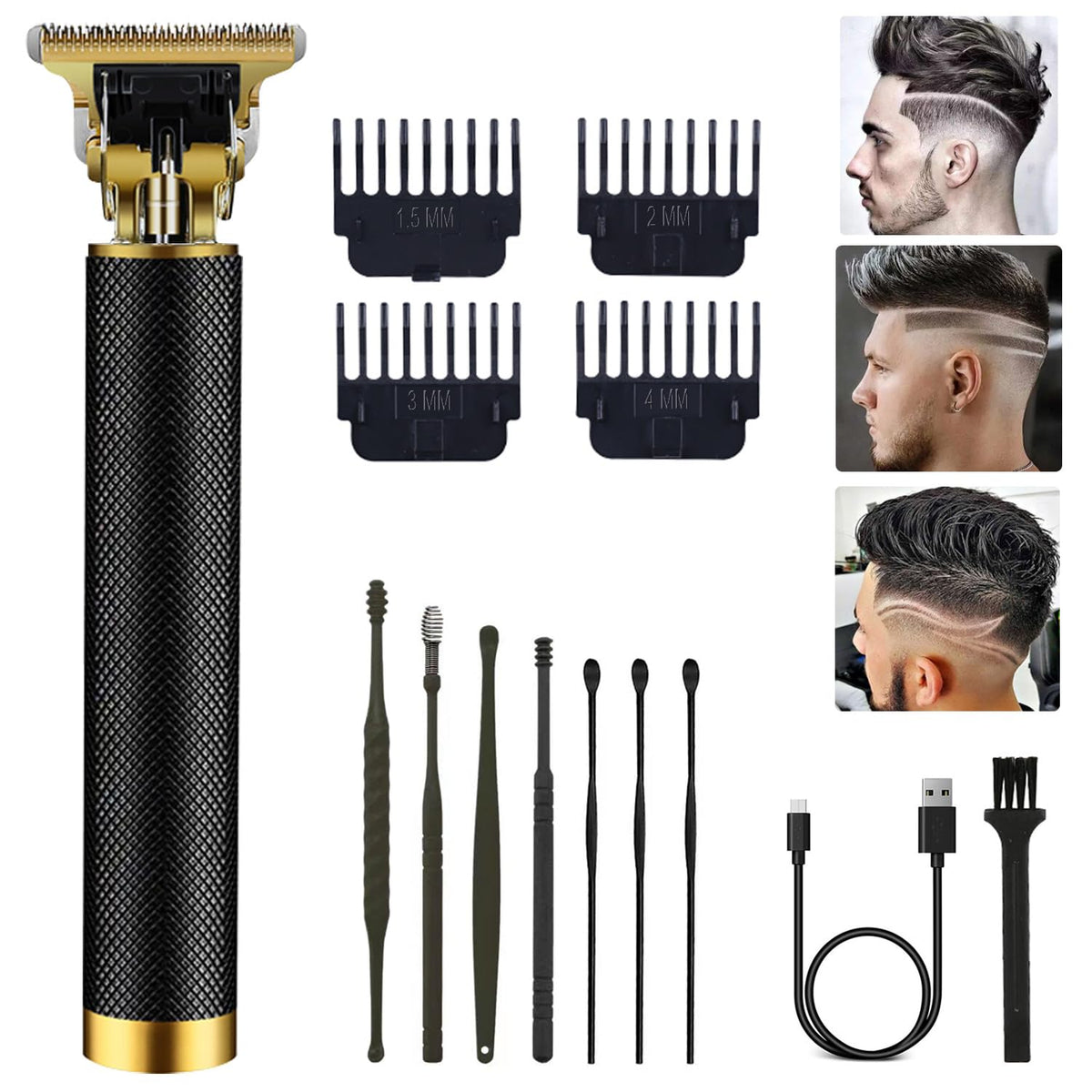 PXLISIE professional cordless hair clipper for precise at-home grooming.