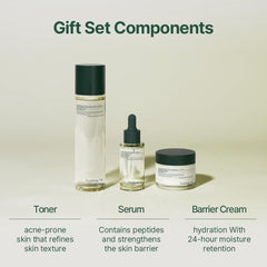 Pyunkang Yul Calming Line gift box showcasing a complete Korean skincare routine.