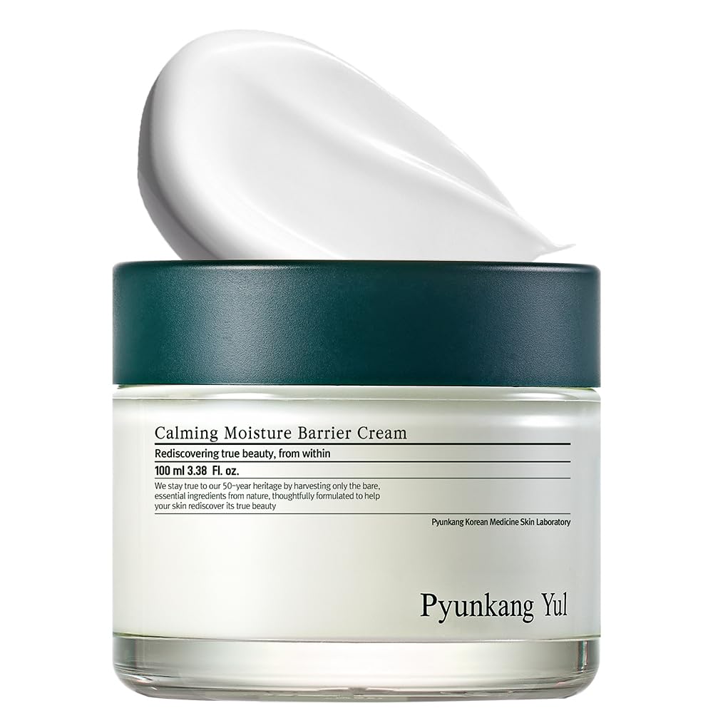 Pyunkang Yul PKY Calming Moisture Barrier Cream in jar shows soothing texture for sensitive skin