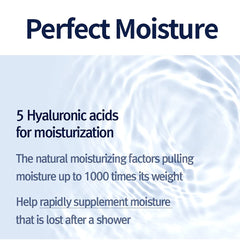 Five Hyaluronic Acid layers visually represented for deep hydration