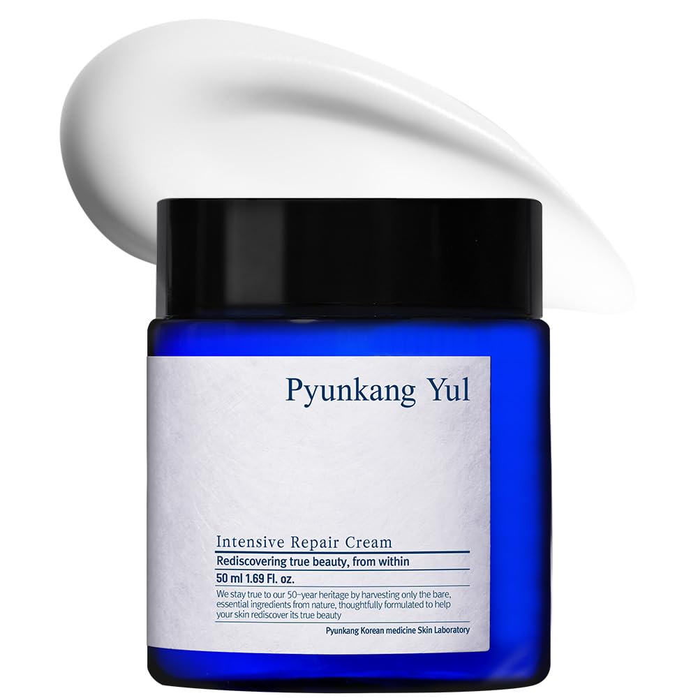 Pyunkang Yul PKY Intensive Repair Cream packaging close-up highlighting barrier-support formula.
