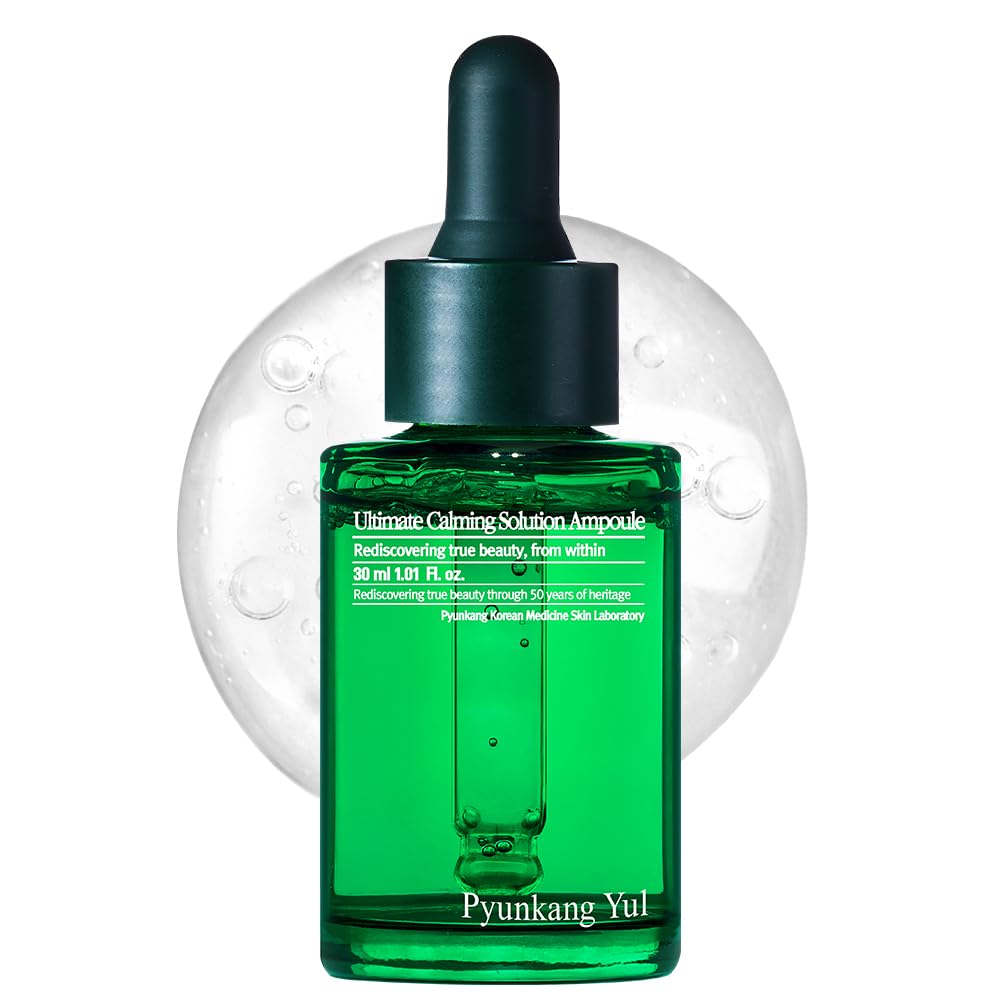 Pyunkang Yul PKY Ultimate Calming bottle—soothing serum for sensitive skin.