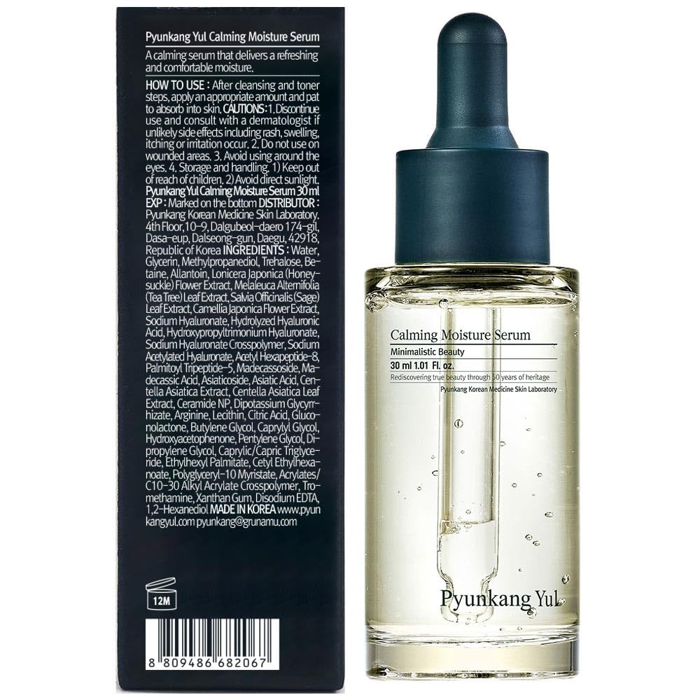 Sérum Pyunkang Yul, textura ligera y absorción rápida para uso diario.
