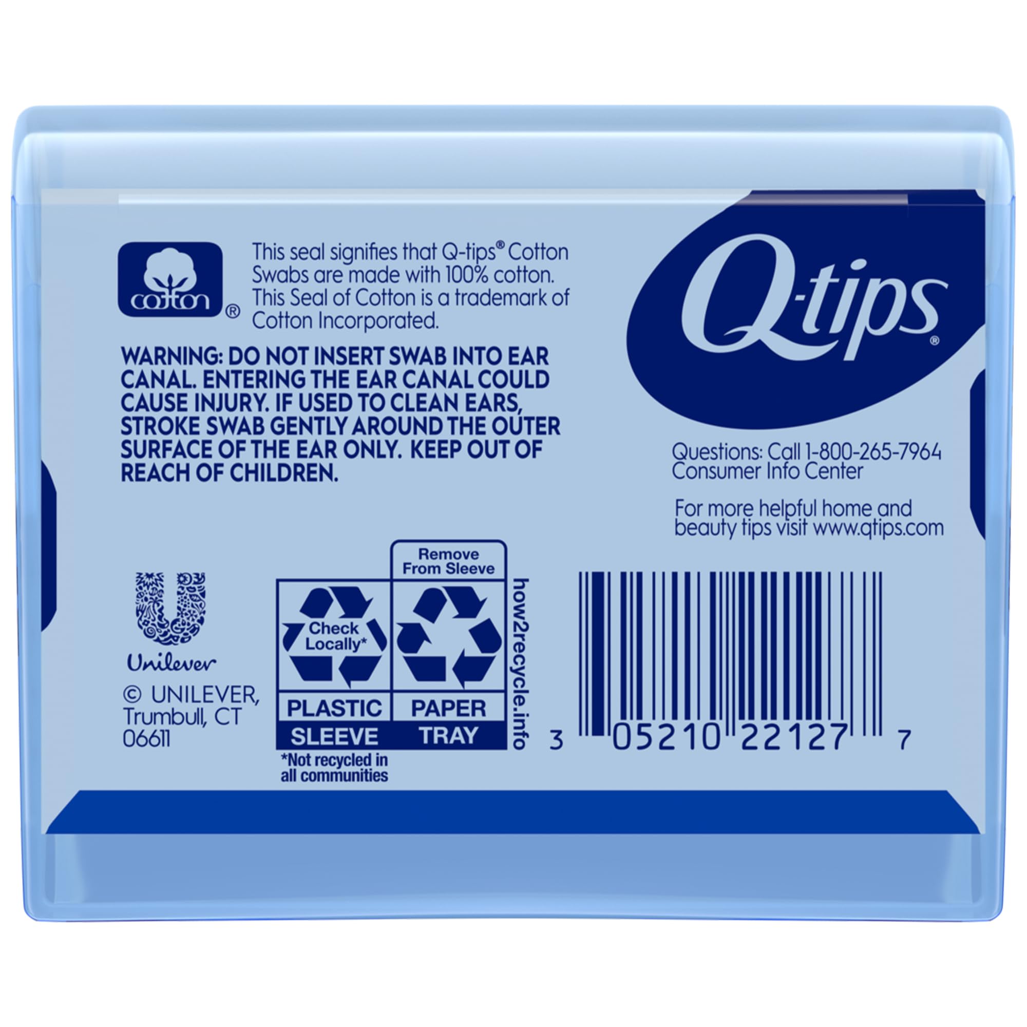Q-tips cotton swabs as beauty tools for neat mascara and eyeliner refinements.