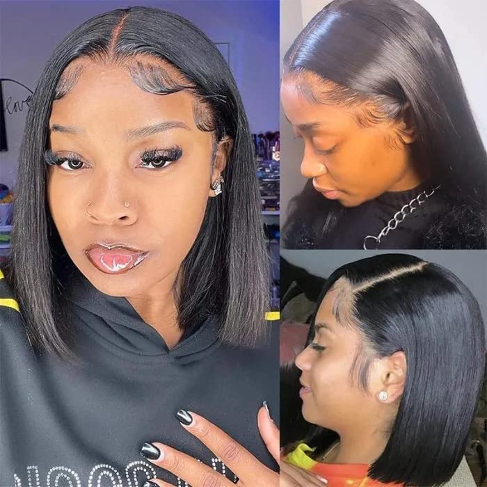 Qangelabeauty 12-inch human hair bob for versatile daily wear.