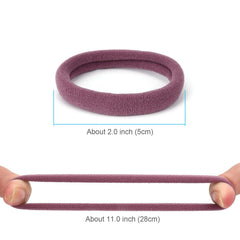 Qarwayoc cotton seamless hair ties feel soft and non-snag.