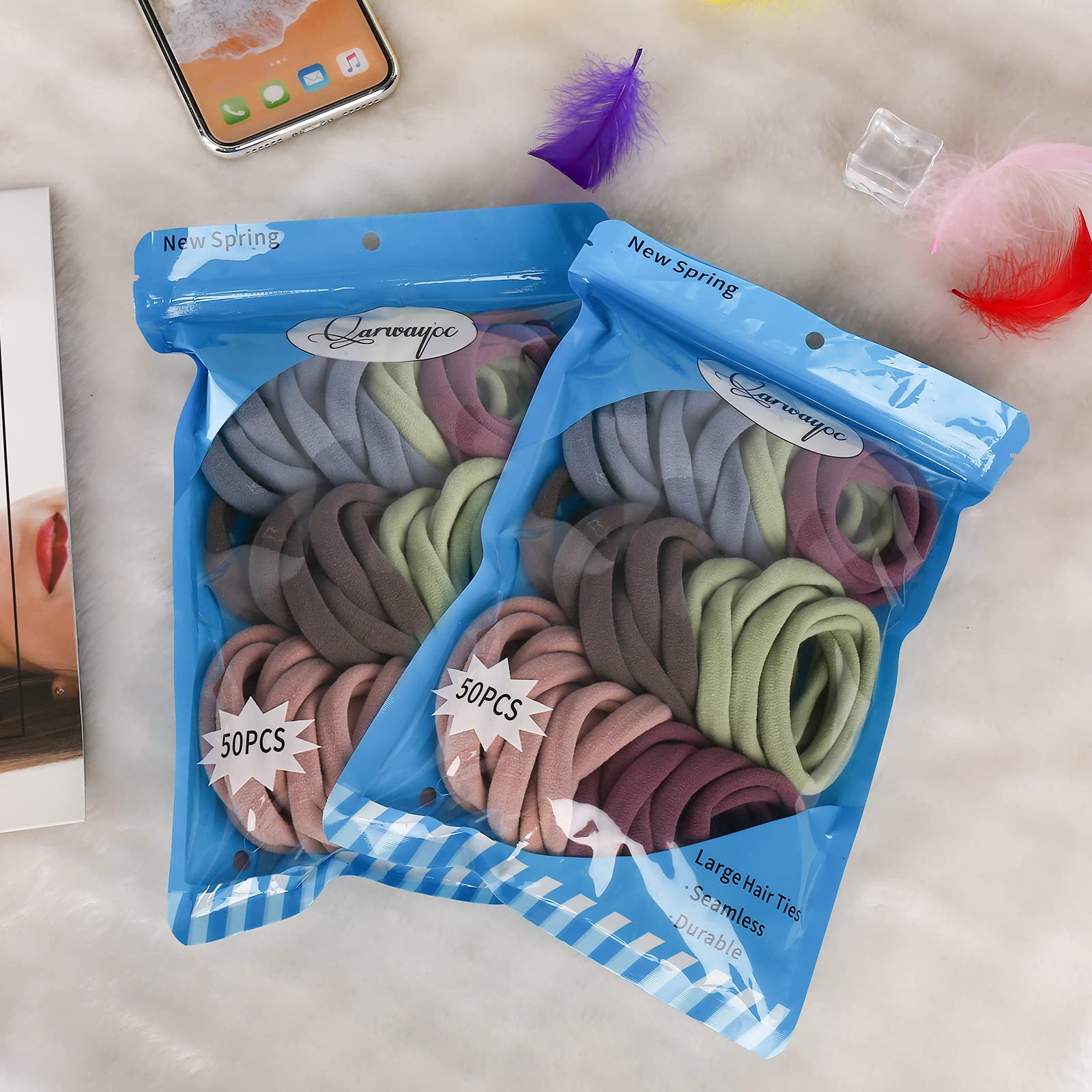 Qarwayoc durable hair ties maintain elasticity with long use.