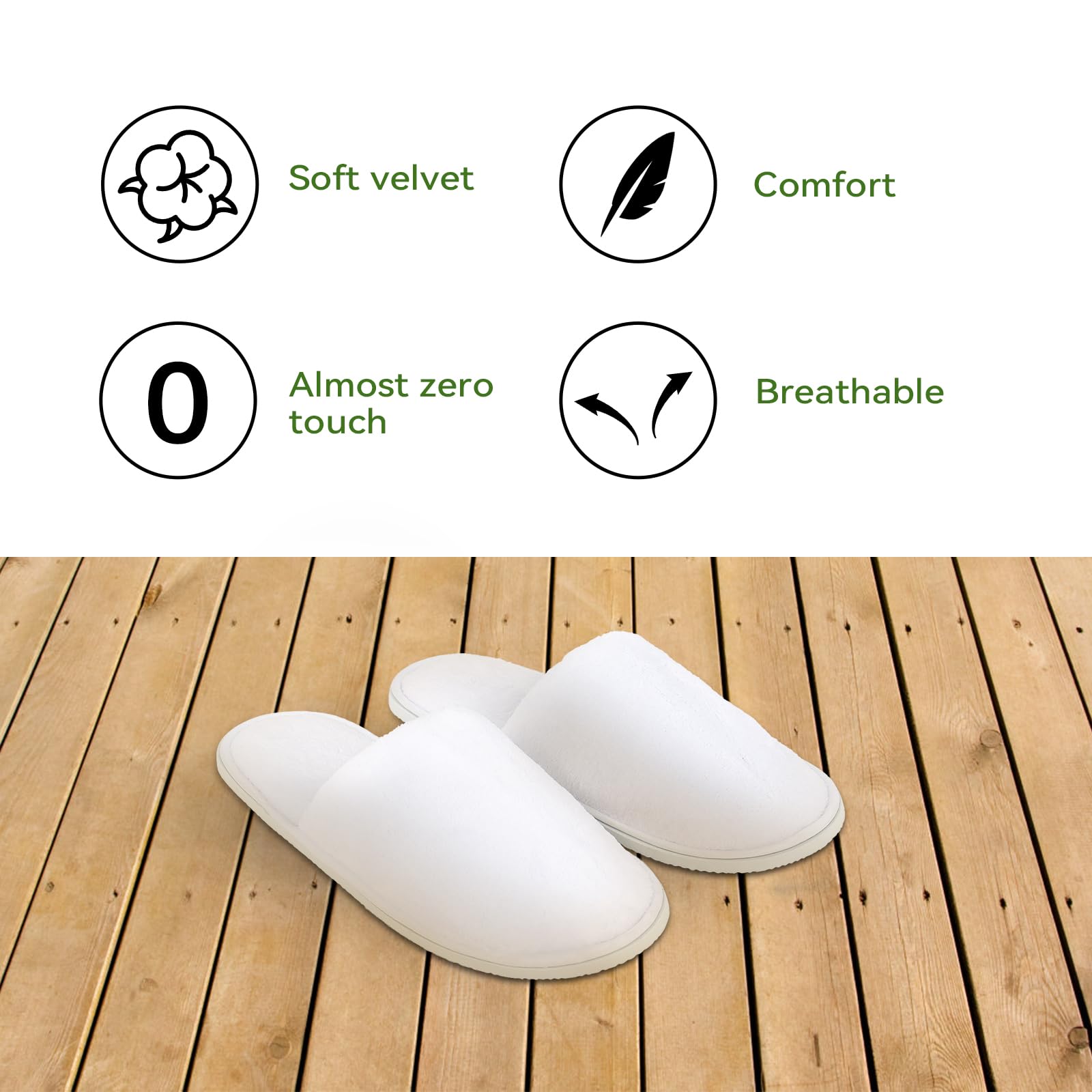 QatmMkt lightweight travel slippers tucked into luggage for on the go.