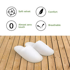 QatmMkt lightweight travel slippers tucked into luggage for on the go.
