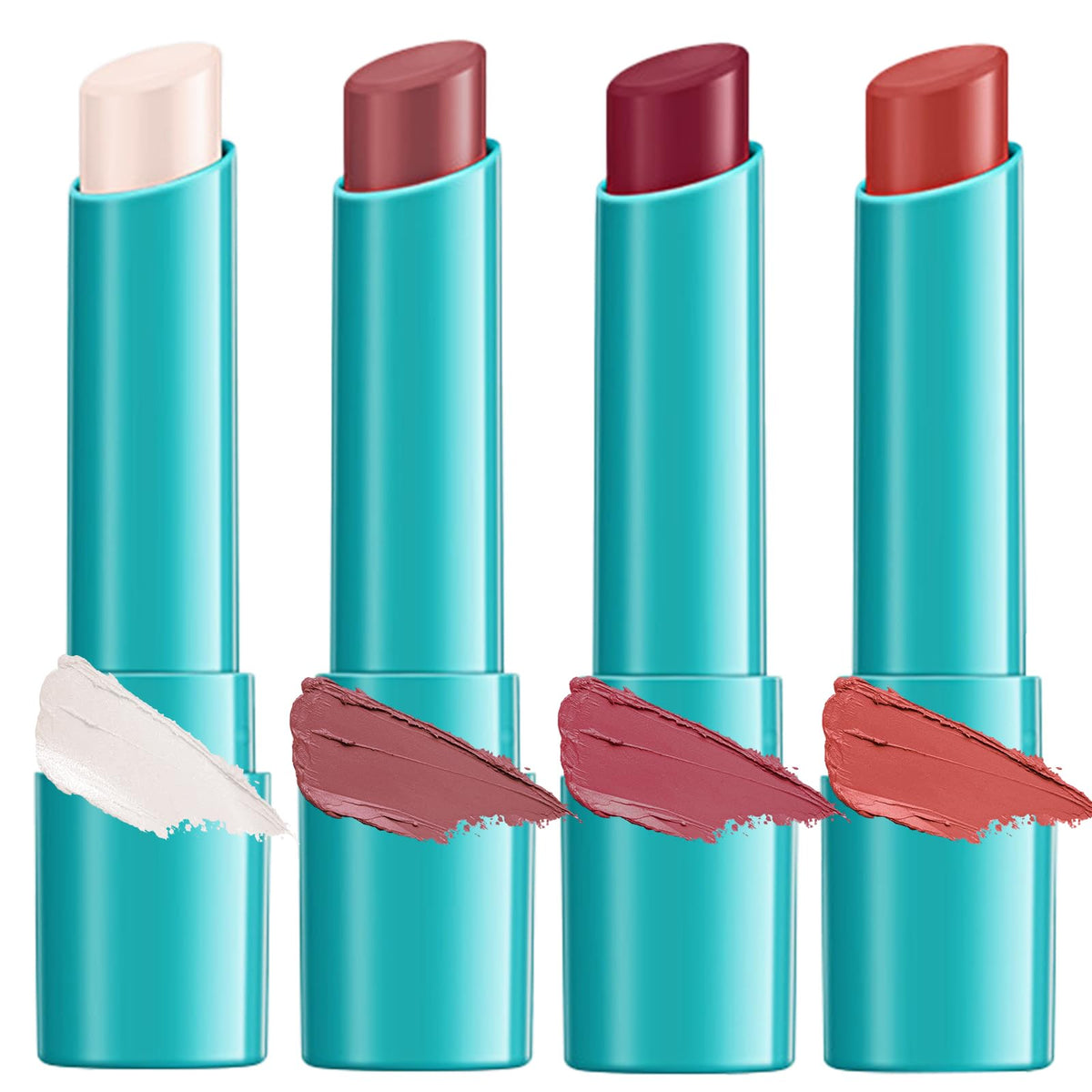 Qawnfy empaque tinte_labial con 4 tonos para hidratacion diaria