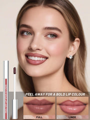 QCMME tono rosa ilustrado en labios para color natural.
