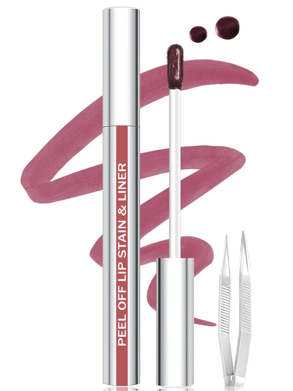 QCMME Tinta labial con punta de precisión para delineado definido y cómodo