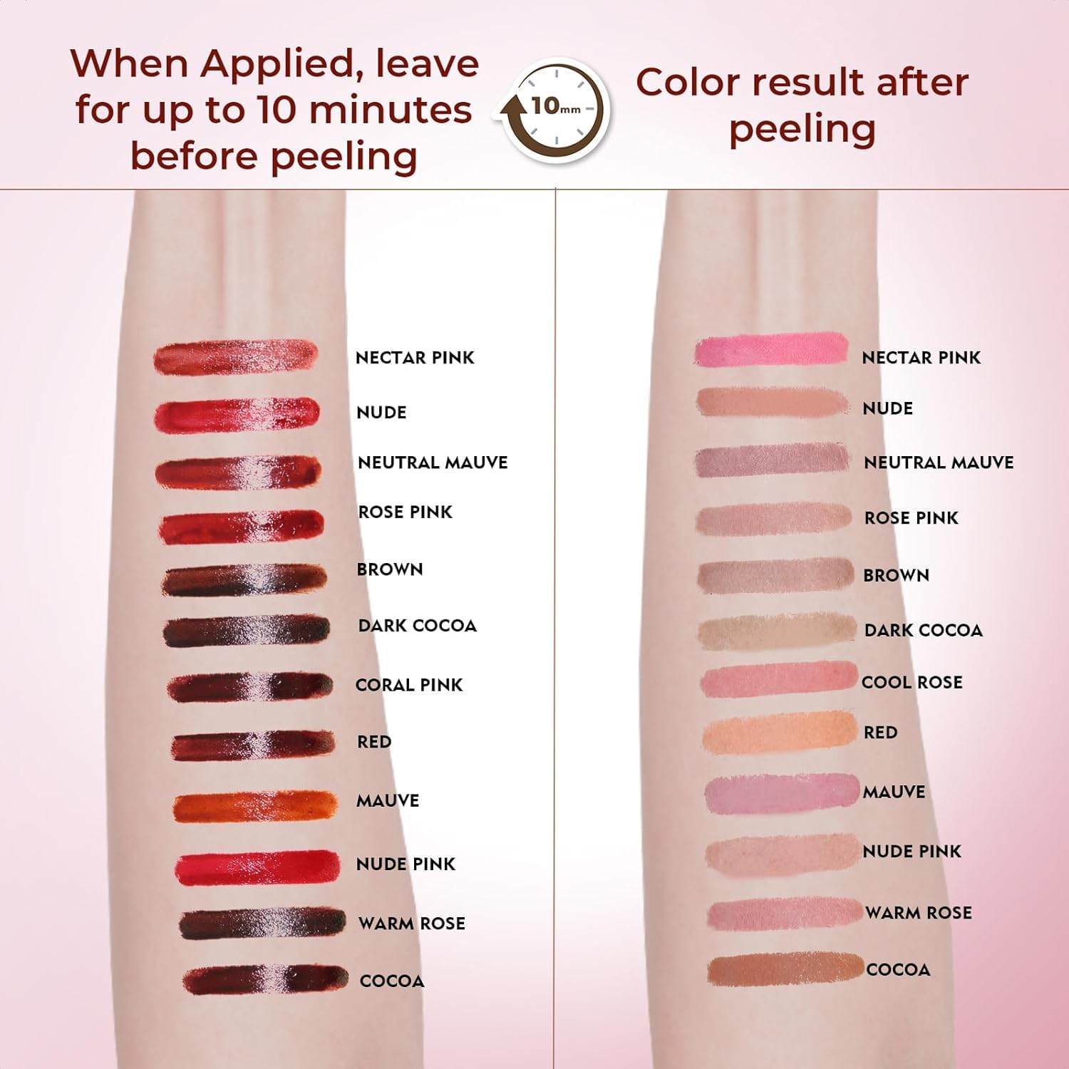 QCMME Lip Liner Stain defines precise lip shape for flattering contours.