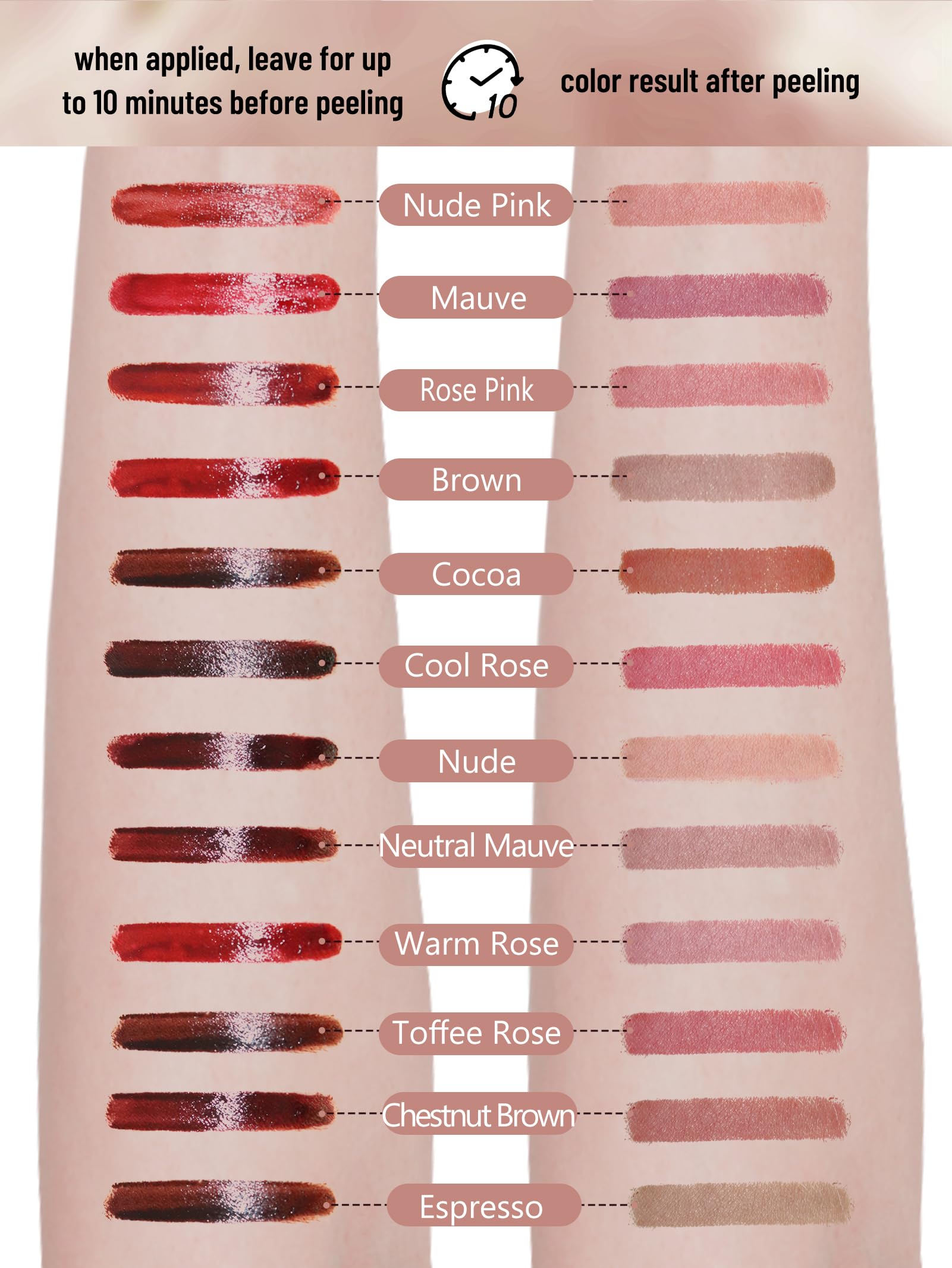 QCMME Nude Pink tint close-up showing natural blend.