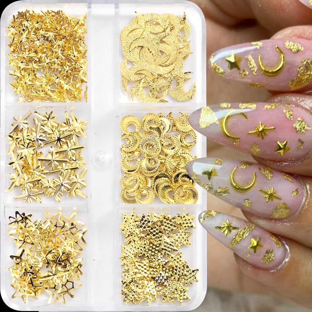 Qdsuh gemas doradas, pequeñas y brillantes para decoración creativa