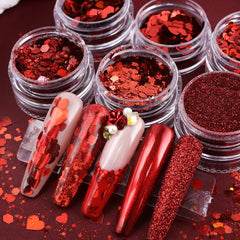 Qdsuh polvo brillo uñas para uñas acrílicas con acabado deslumbrante