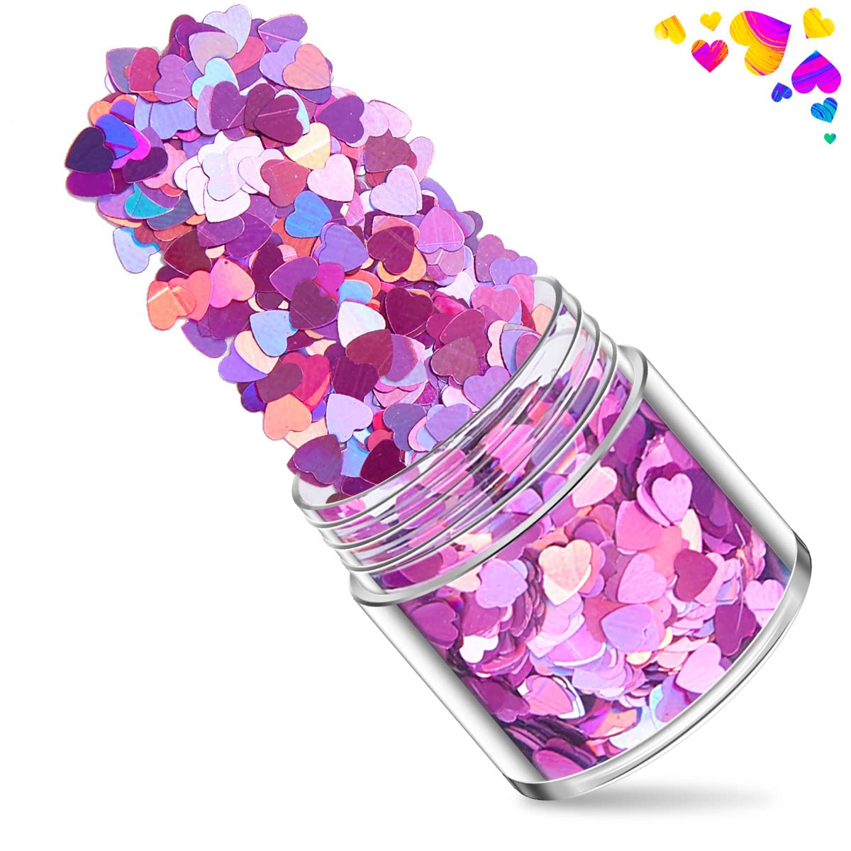 QDTK Adornos uñas corazón 3D: crea efecto dimensional de fácil uso.