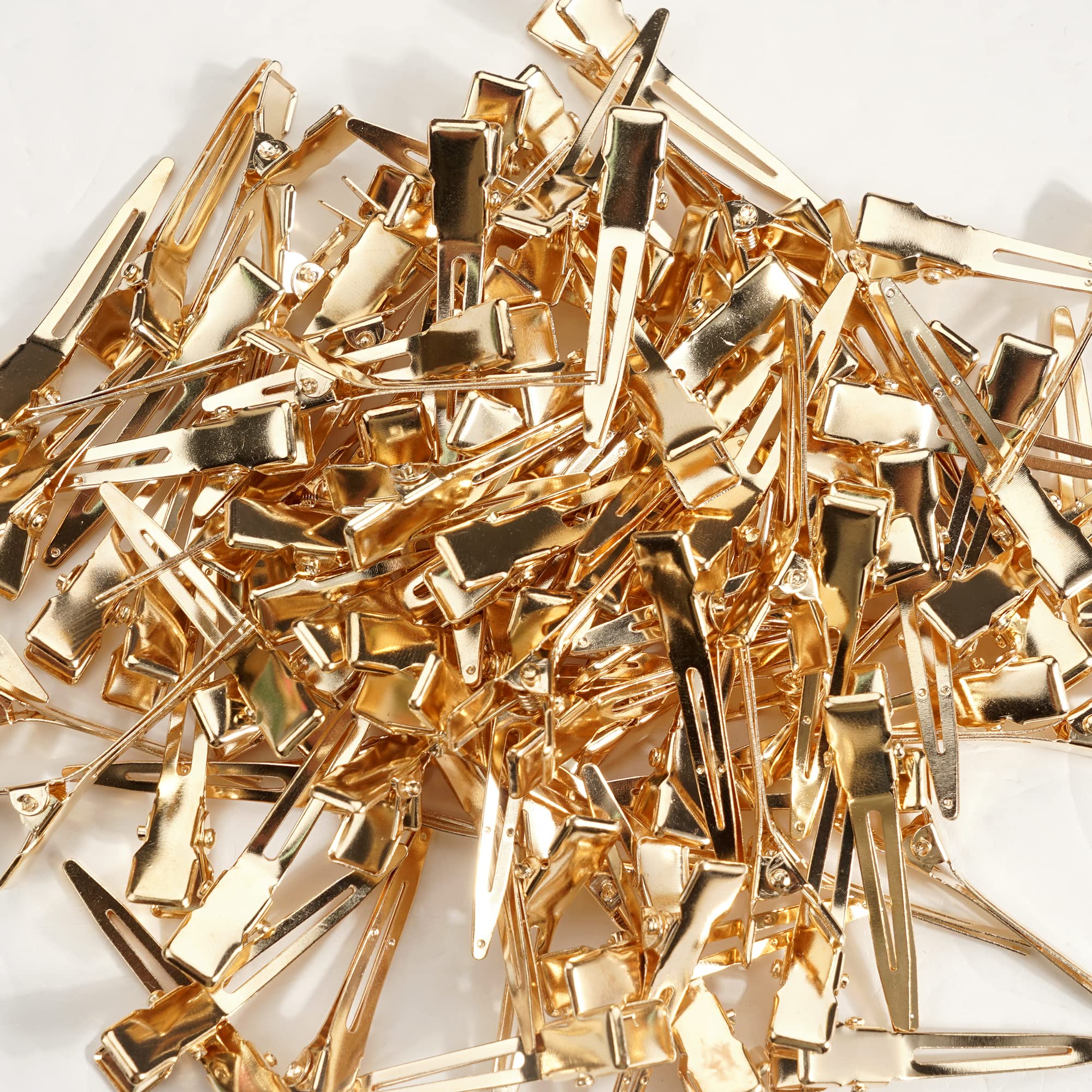 Qearl clip metálico resistente oro para uso prolongado