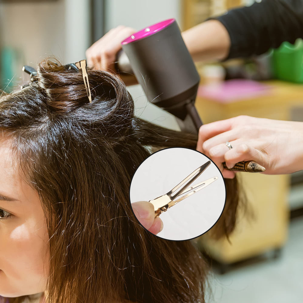 Qearl clip para extensiones de pelo oro práctico