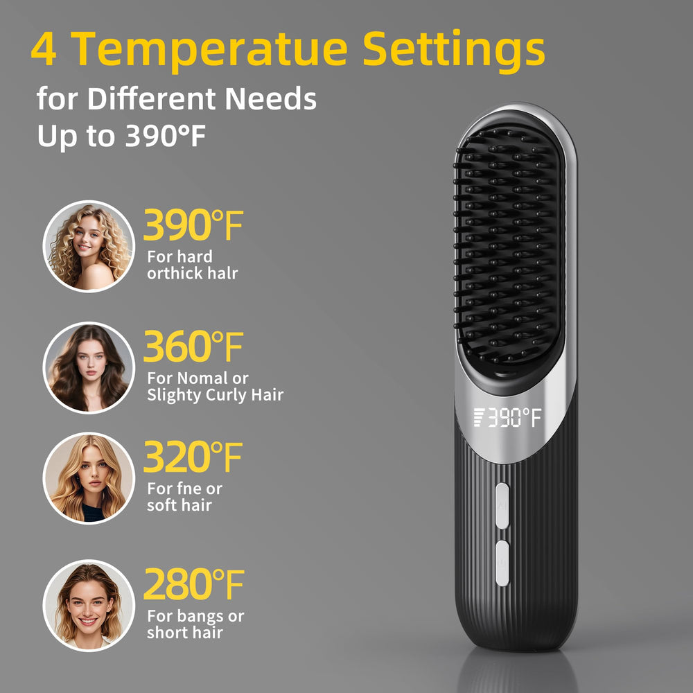 QEOWUO AI smart styler side view shows advanced heat control for tailored styling